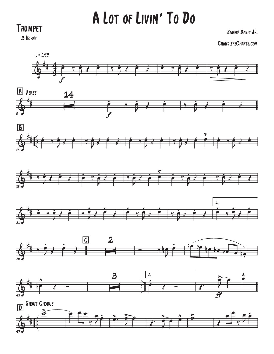 A Lot of Living To Do - Sammy Davis Jr.