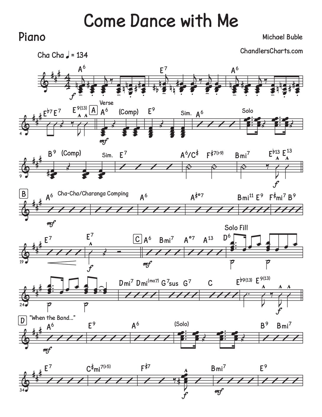 Come Dance with Me - Michael Bublé (3h)