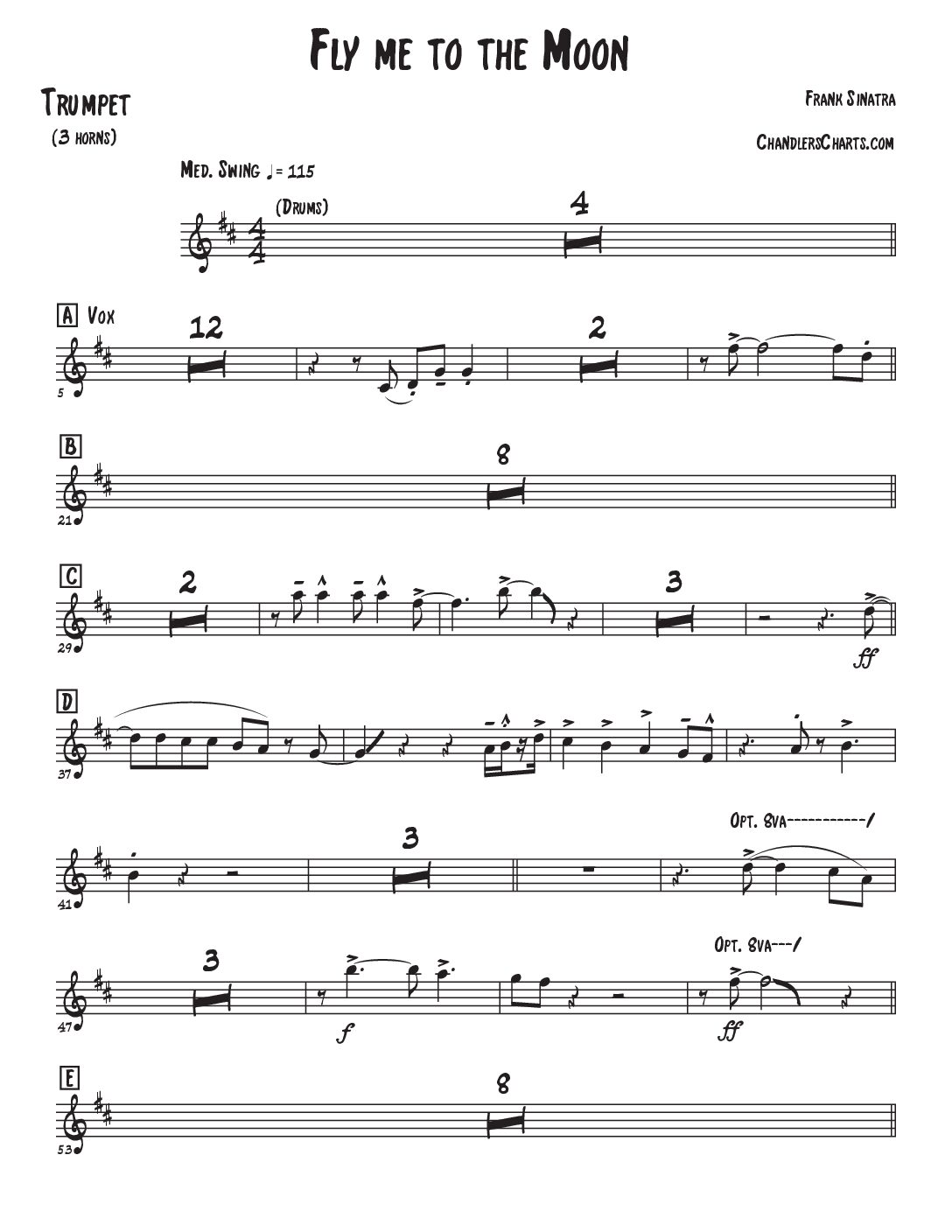 Fly Me to the Moon - Frank Sinatra (3h)
