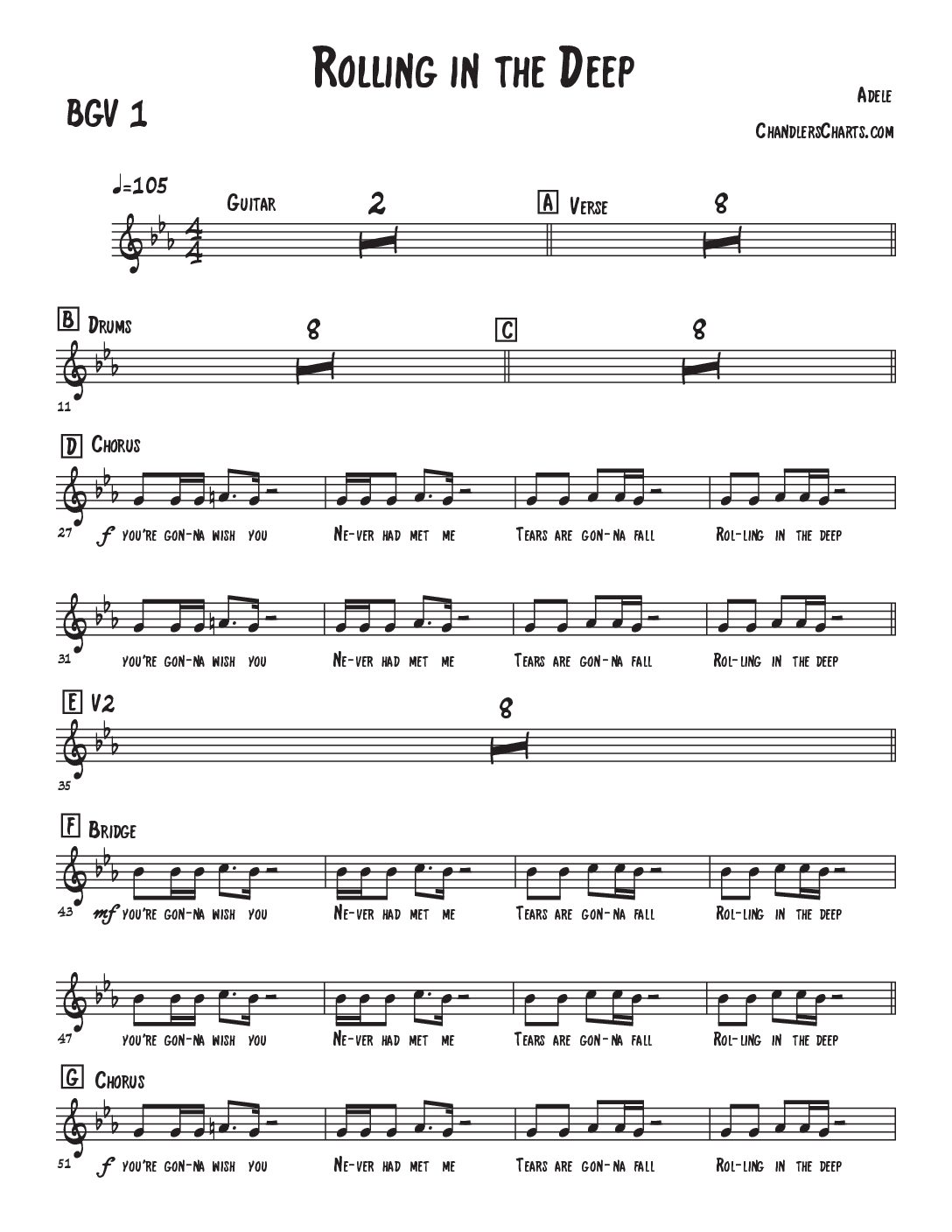 Rolling in the Deep - Adele