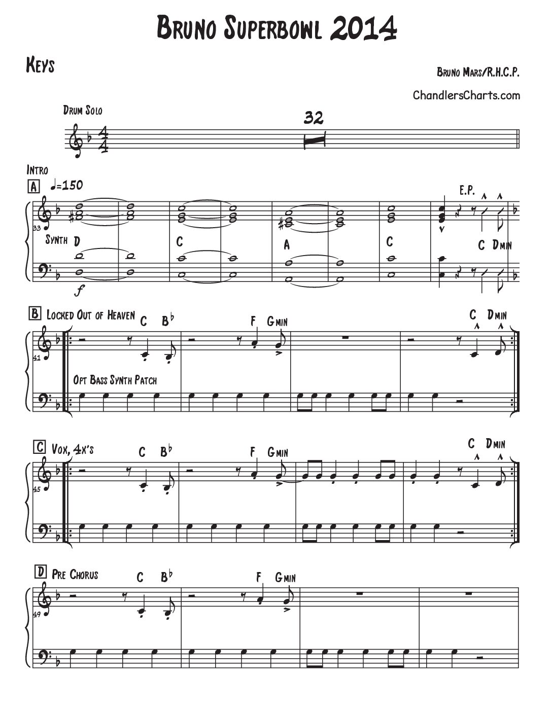 Bruno Mars Superbowl Show 2014