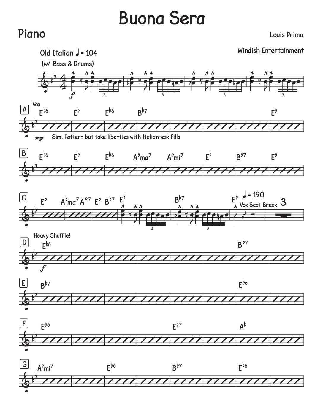 Buona Sera (Signorina)(4h) - Louis Prima