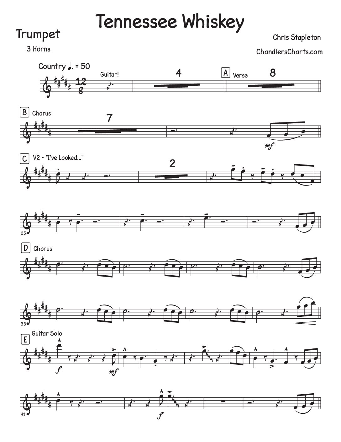 Tennessee Whiskey - Chris Stapleton