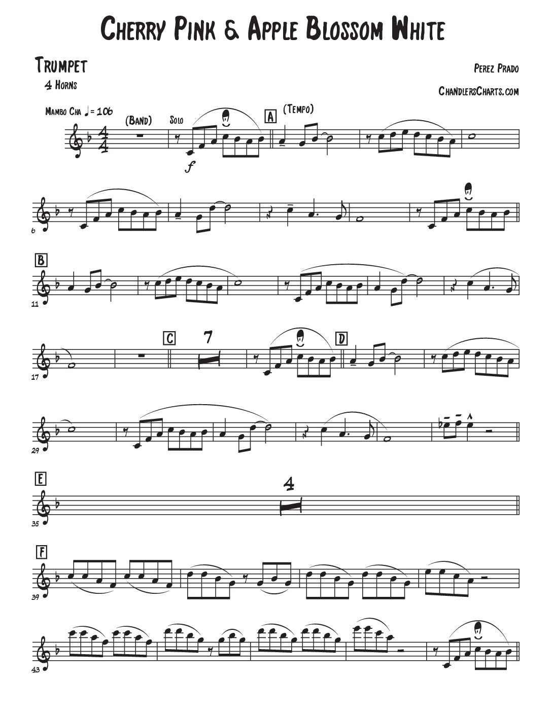 Cherry Pink & Apple Blossom White (6h) - Perez Prado (Trpt. Ft. )