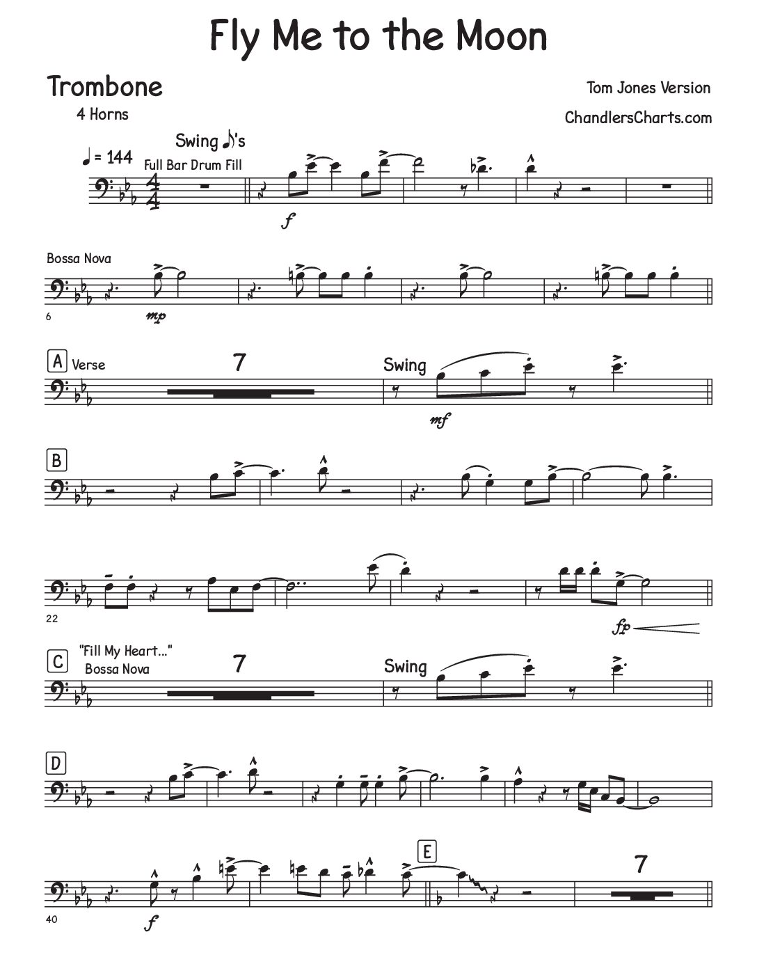 Fly Me to the Moon (4h) - Tom Jones