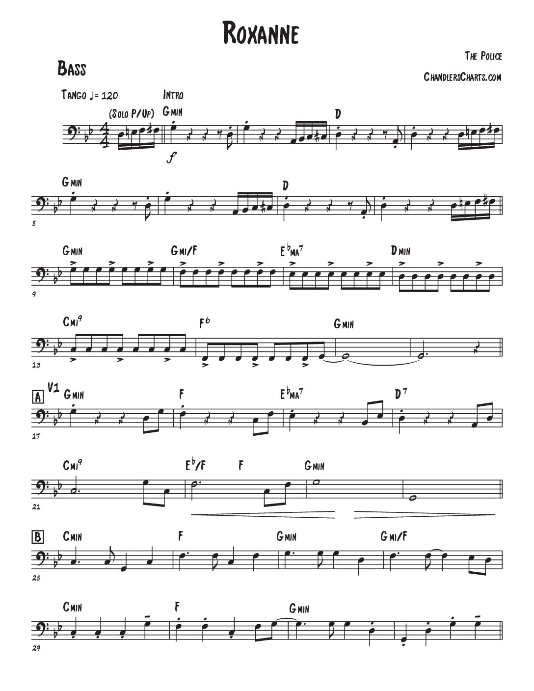 Roxanne - Sting (3h) (Tango, Moulin Rouge)