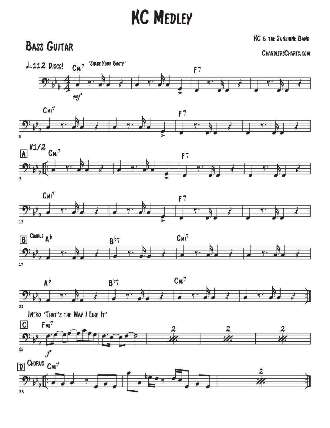 KC (& the Sunshine Band) Medley (4h)