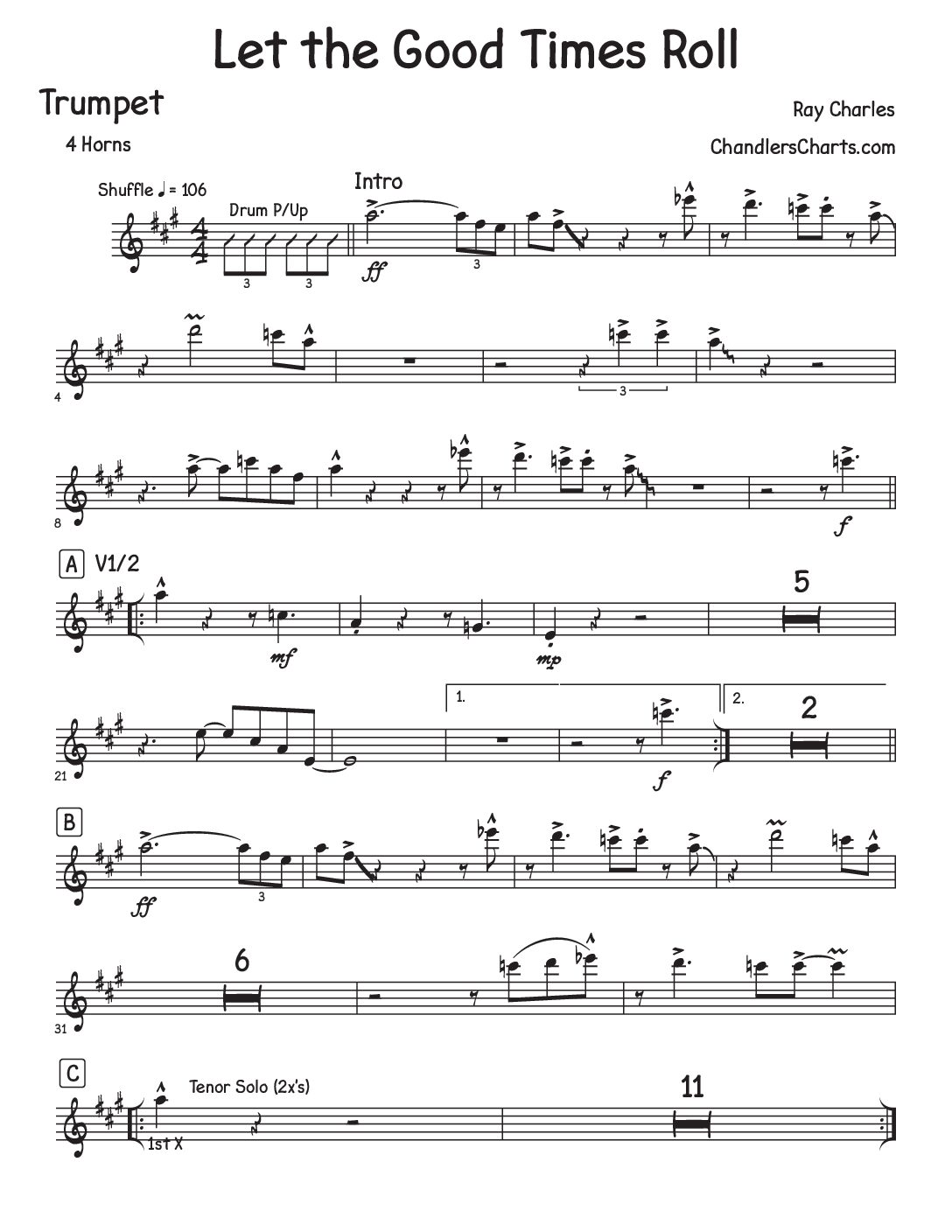 Let the Good Times Roll - Ray Charles (4h)