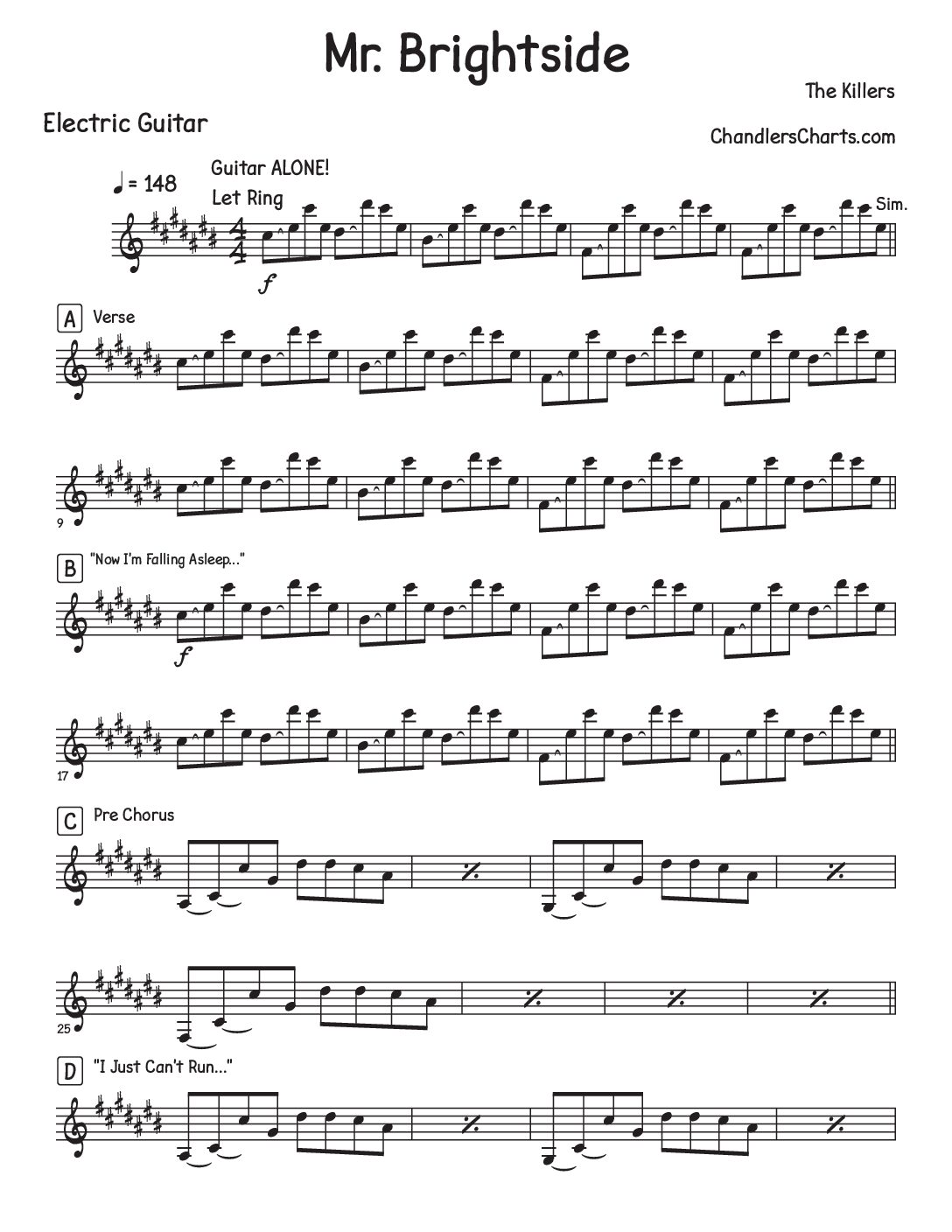 Mr Brightside - The Killers (4h)