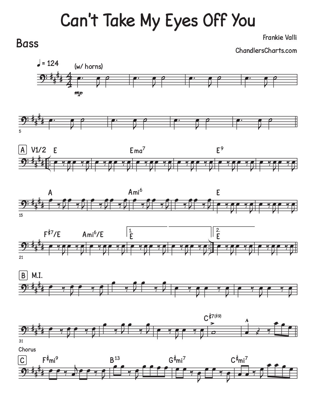 Can't Take My Eyes Off You - Frankie Valli (3h)