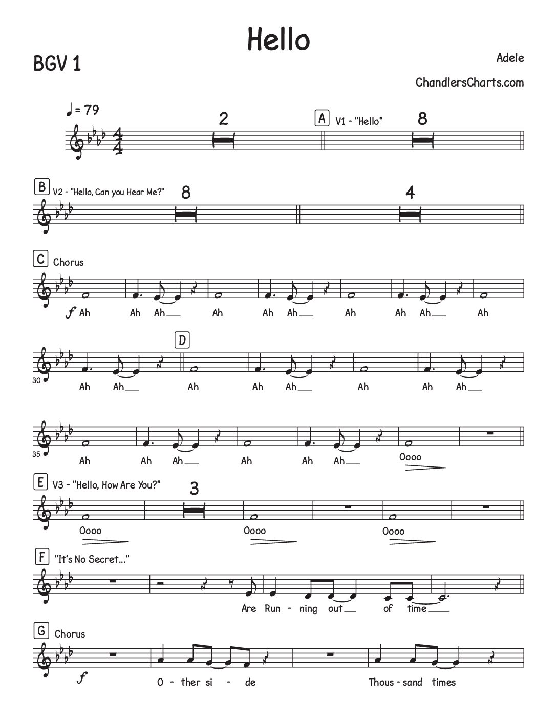 Hello - Adele (3h)(2Bgvs)