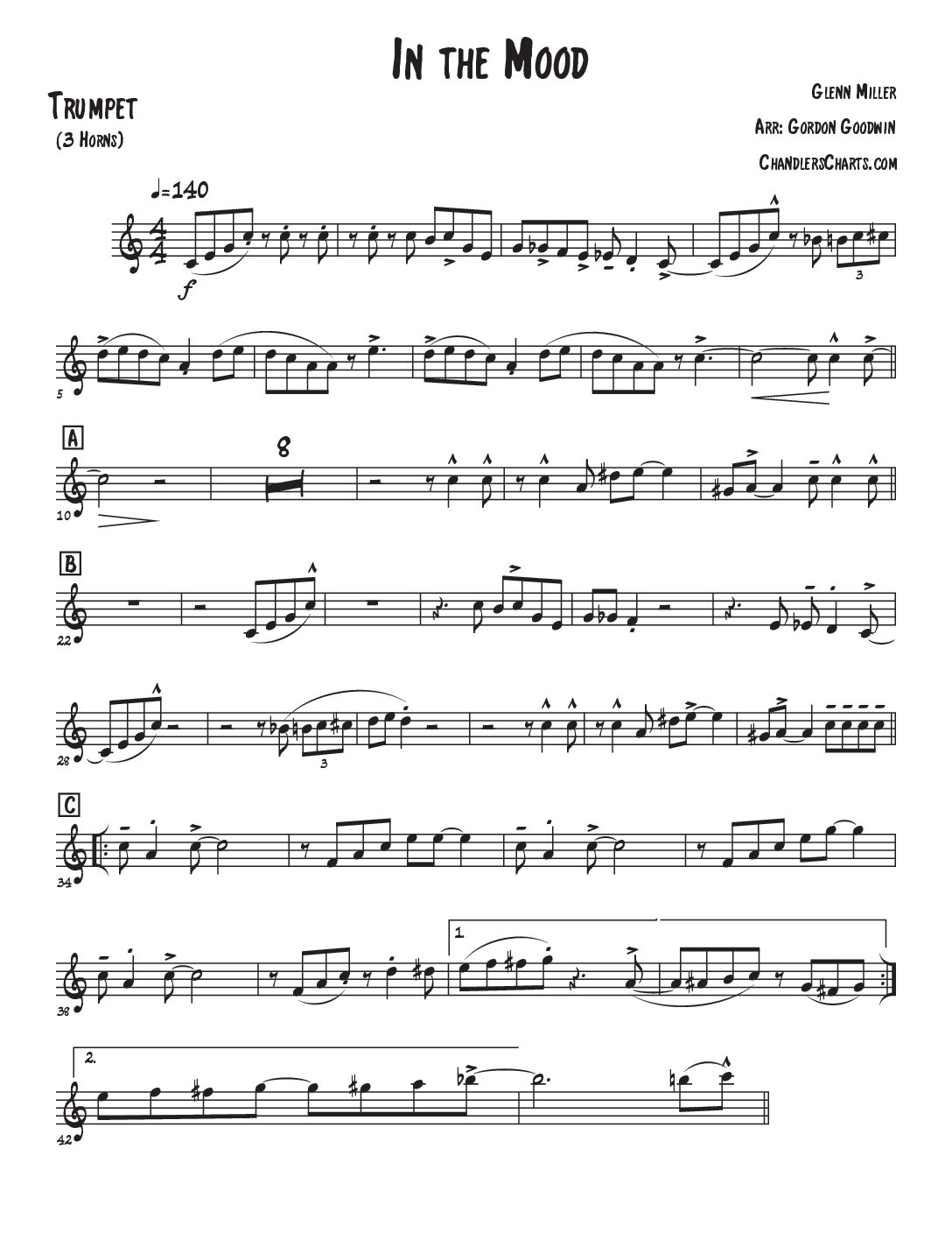 In the Mood - Gordon Goodwin Vers. (3h)