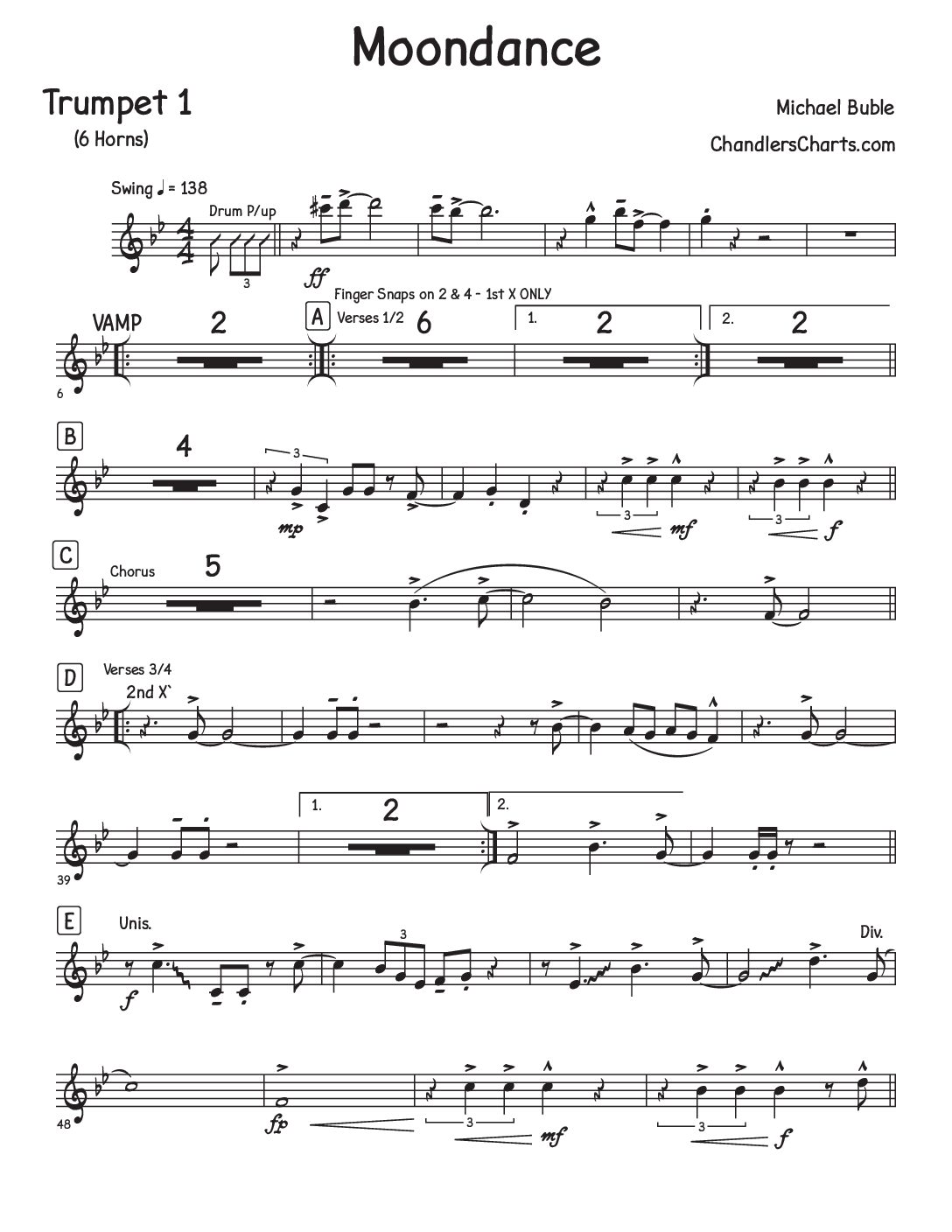 Moondance - Michael Bublé (6h)