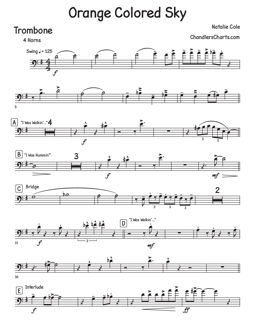 Orange Colored Sky - Natalie Cole (4h)