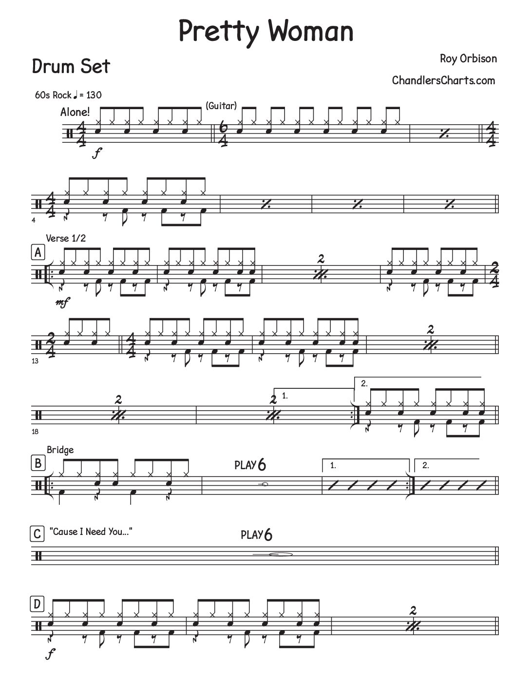 Pretty Woman - Roy Orbison (3h)