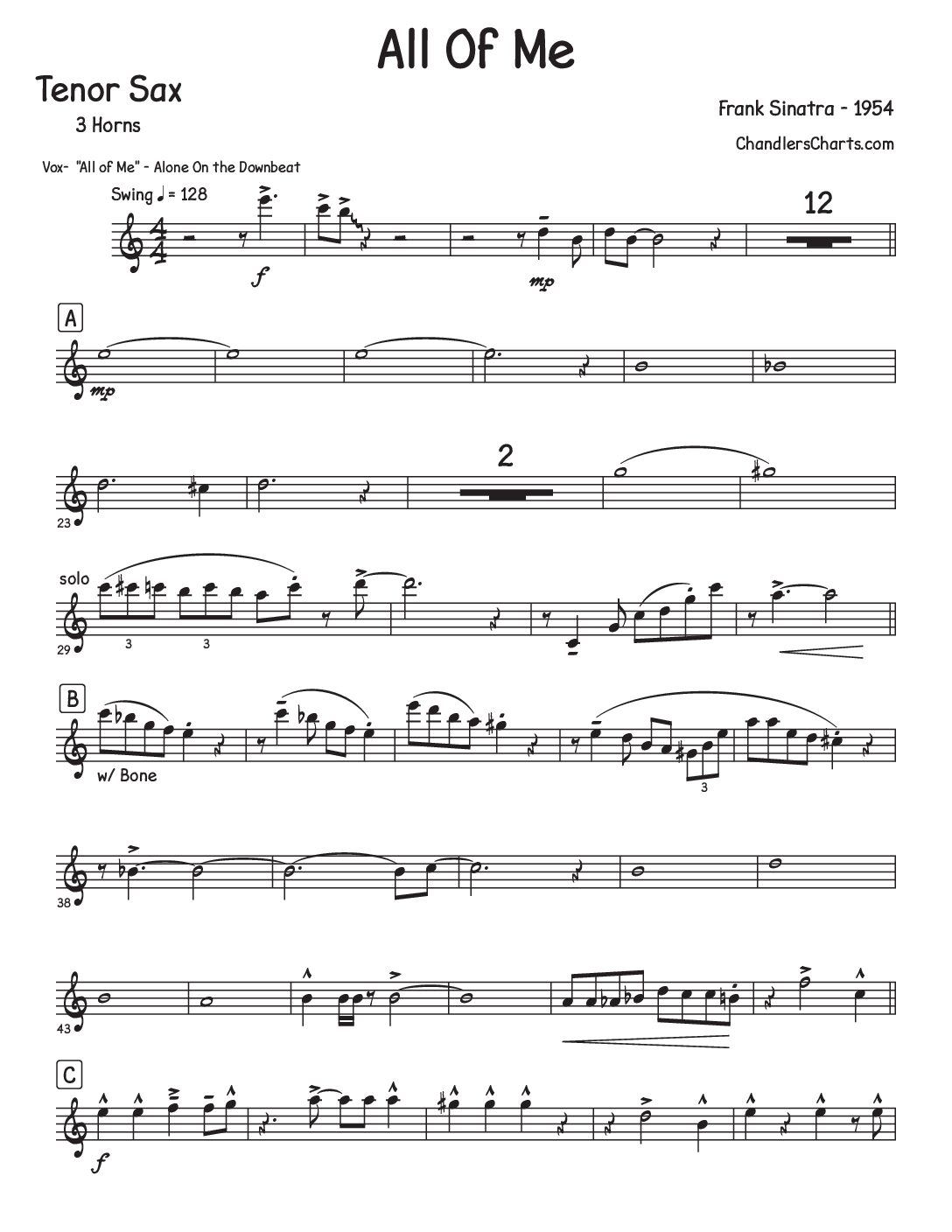 All of Me - Frank Sinatra (1954)(3h)