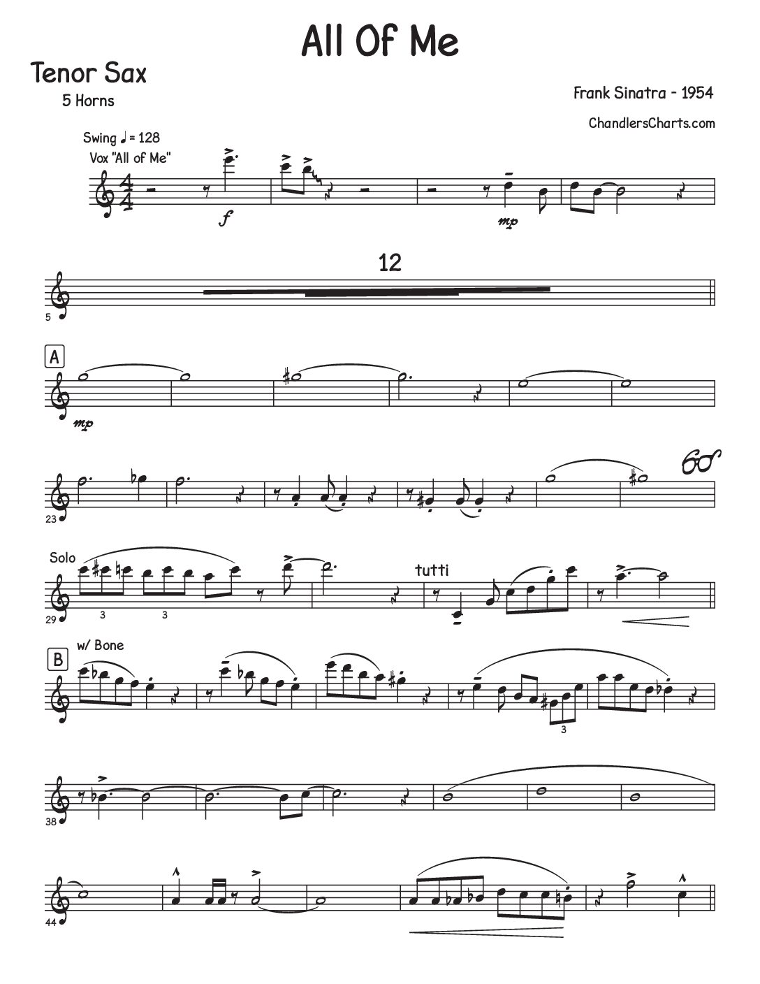 All of Me – Frank Sinatra (1954)(5h)