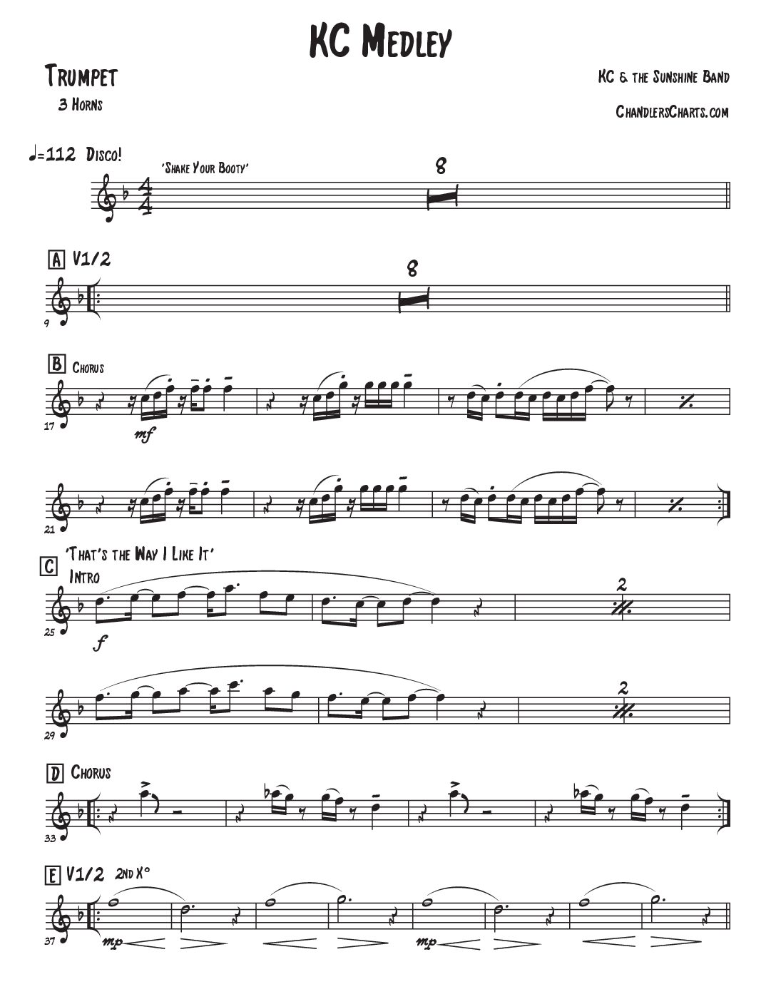 KC (& the Sunshine Band) Medley (3h)