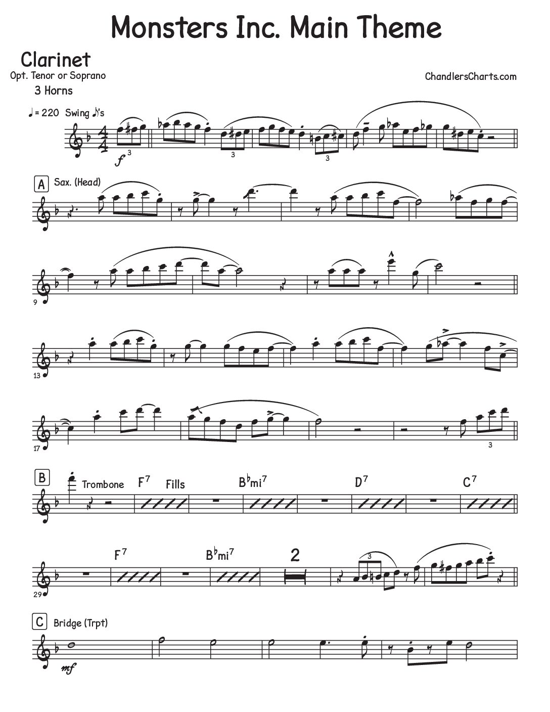 Monsters Inc. - Main Theme (3h)