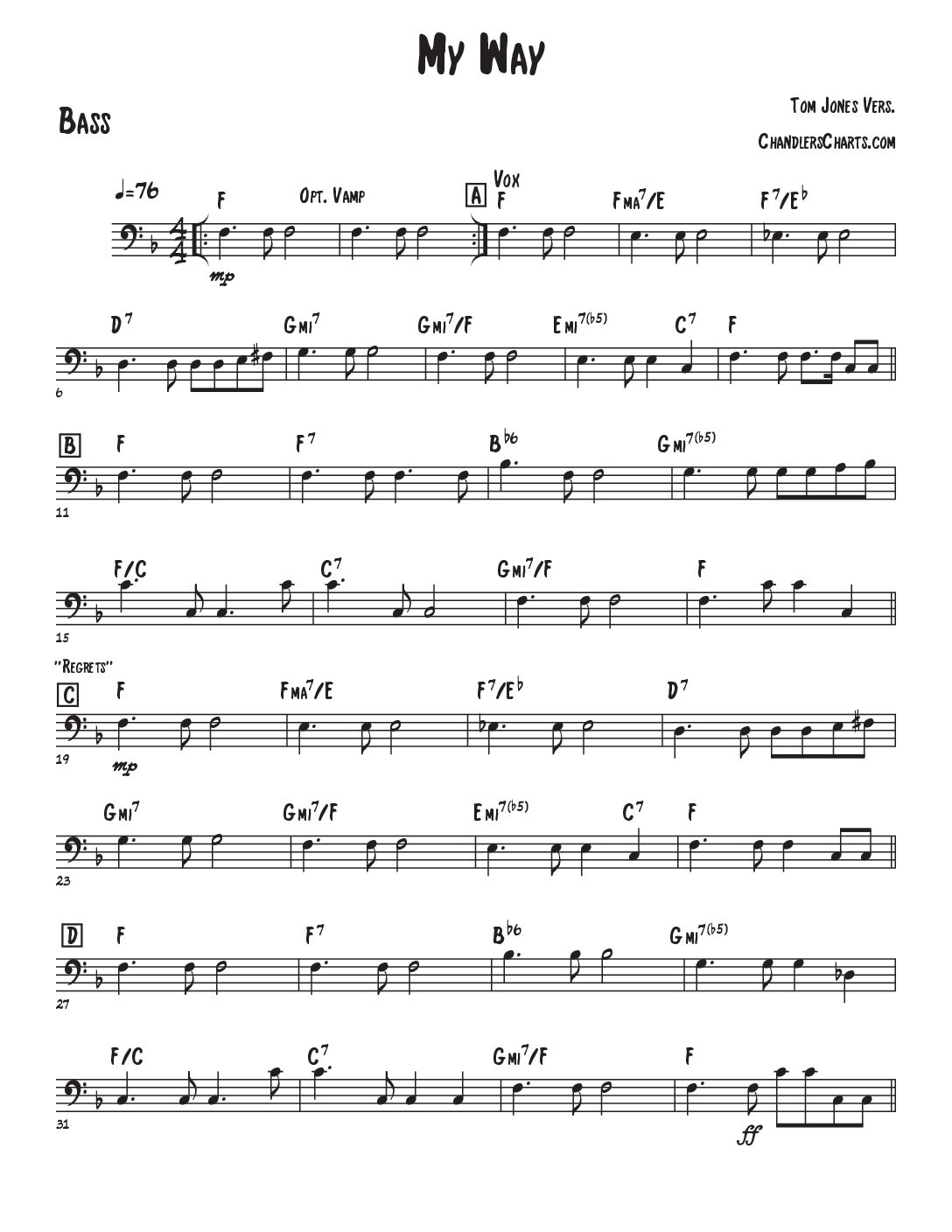 My Way - Tom Jones (3h)