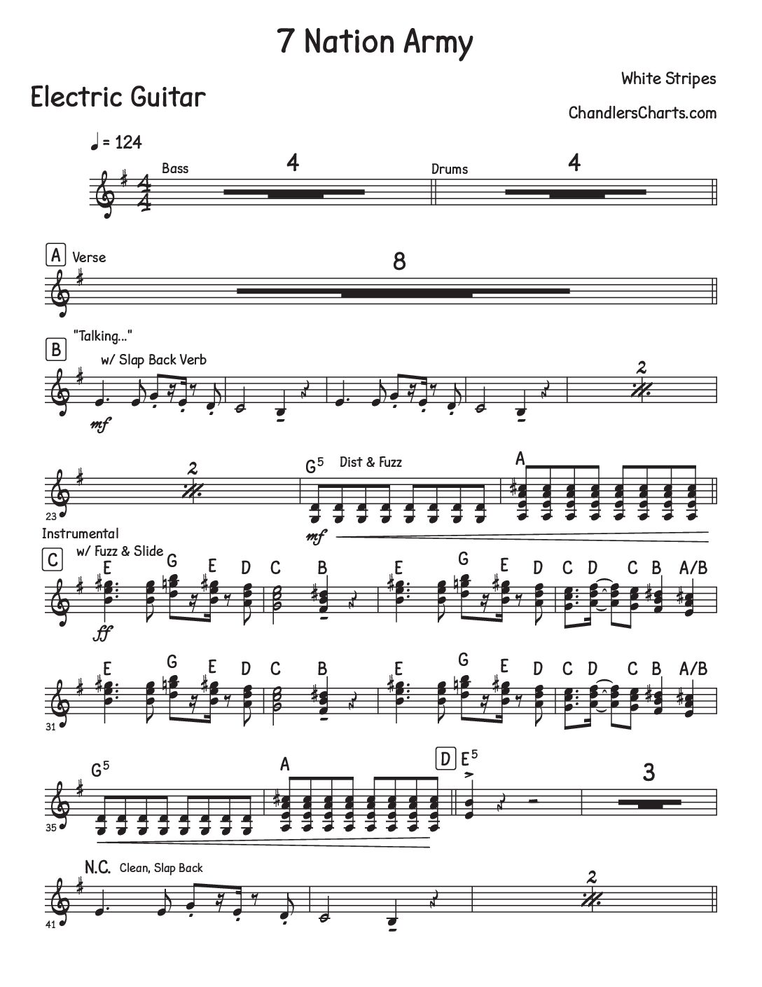 Seven Nation Army - White Stripes (3h)