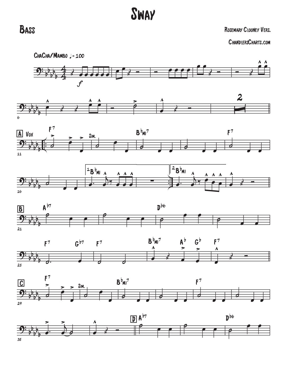 Sway - Rosemary Clooney (3h)