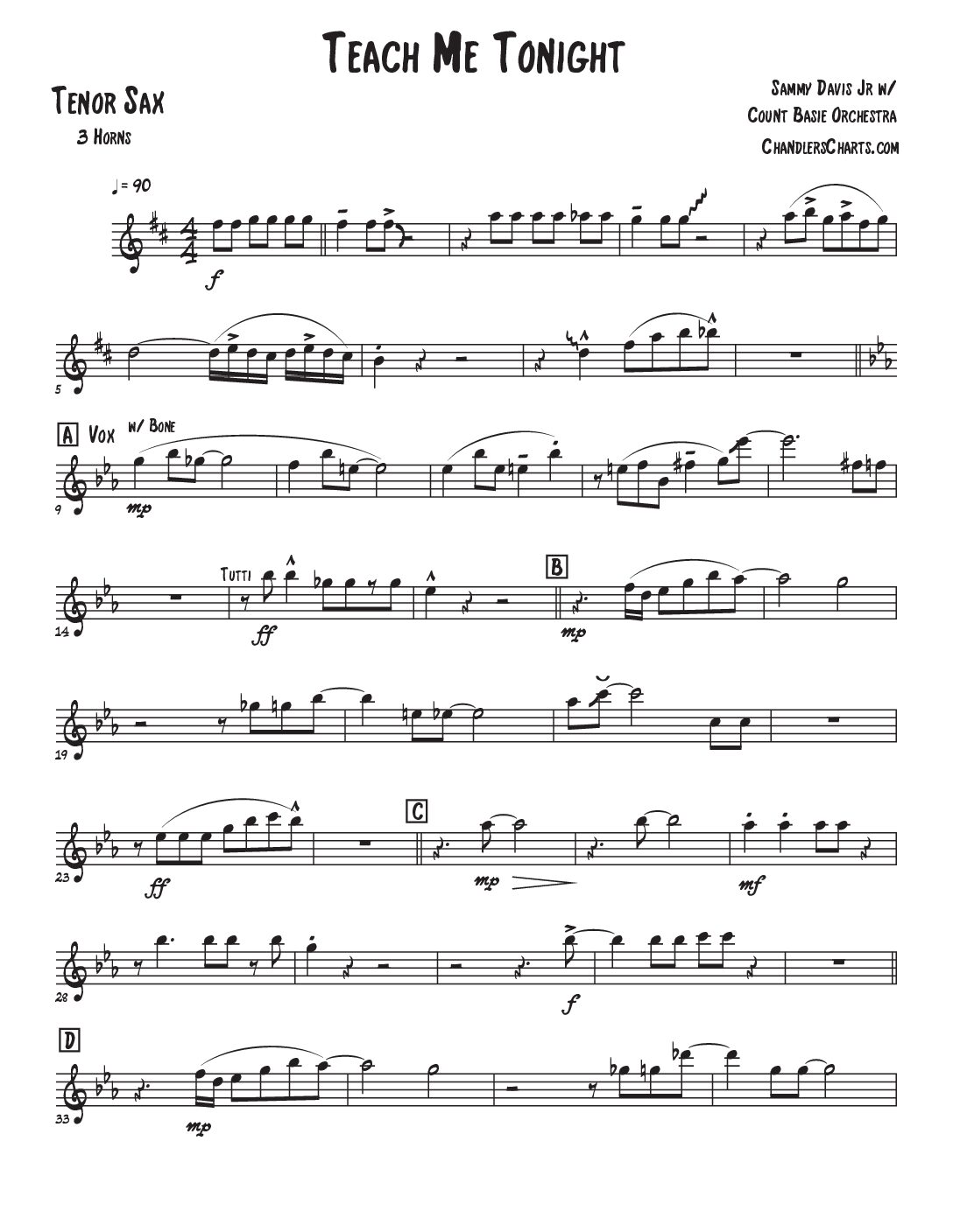 Teach Me Tonight - Sammy Davis Jr (3h)