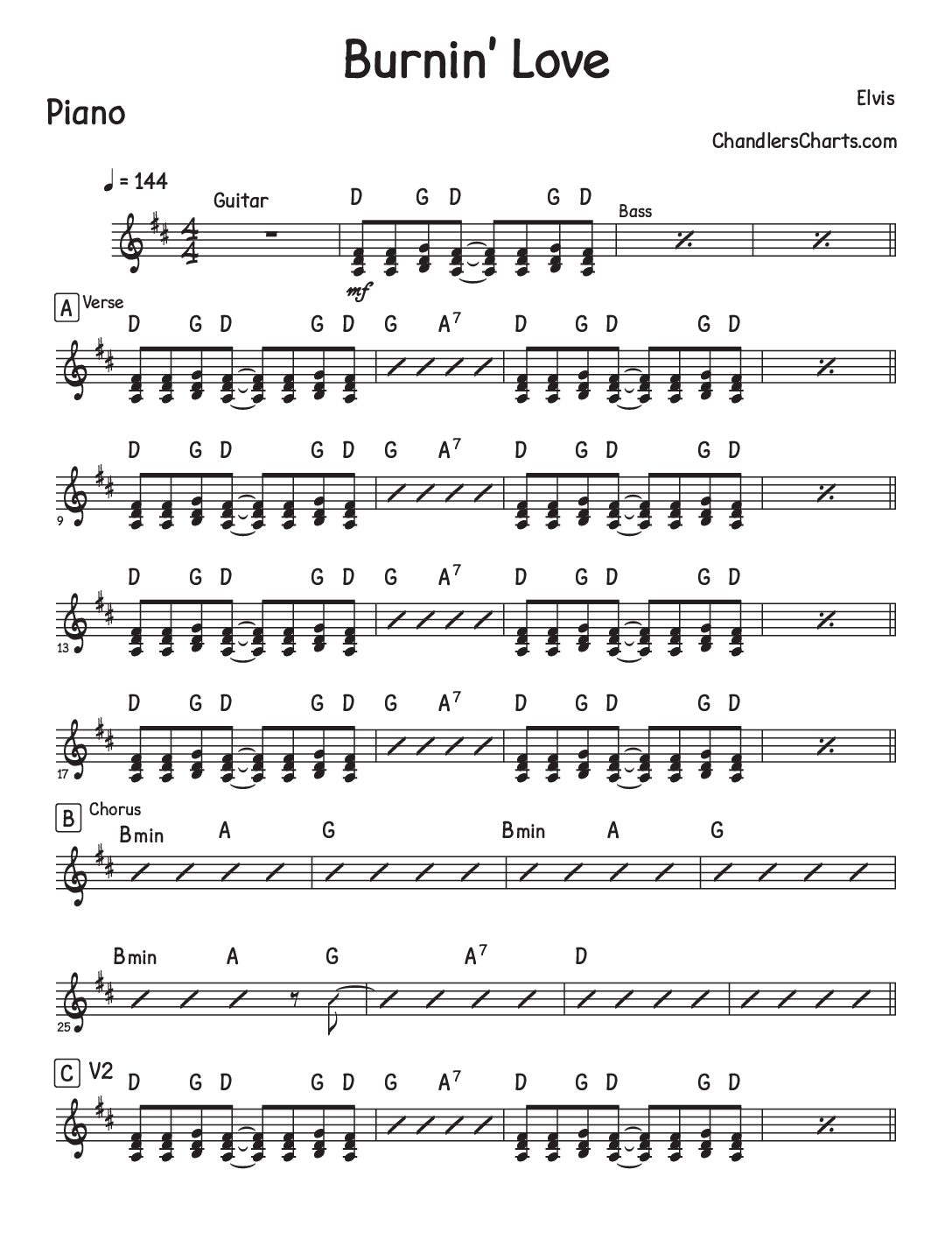 Burnin' Love - Elvis Presley (5h)