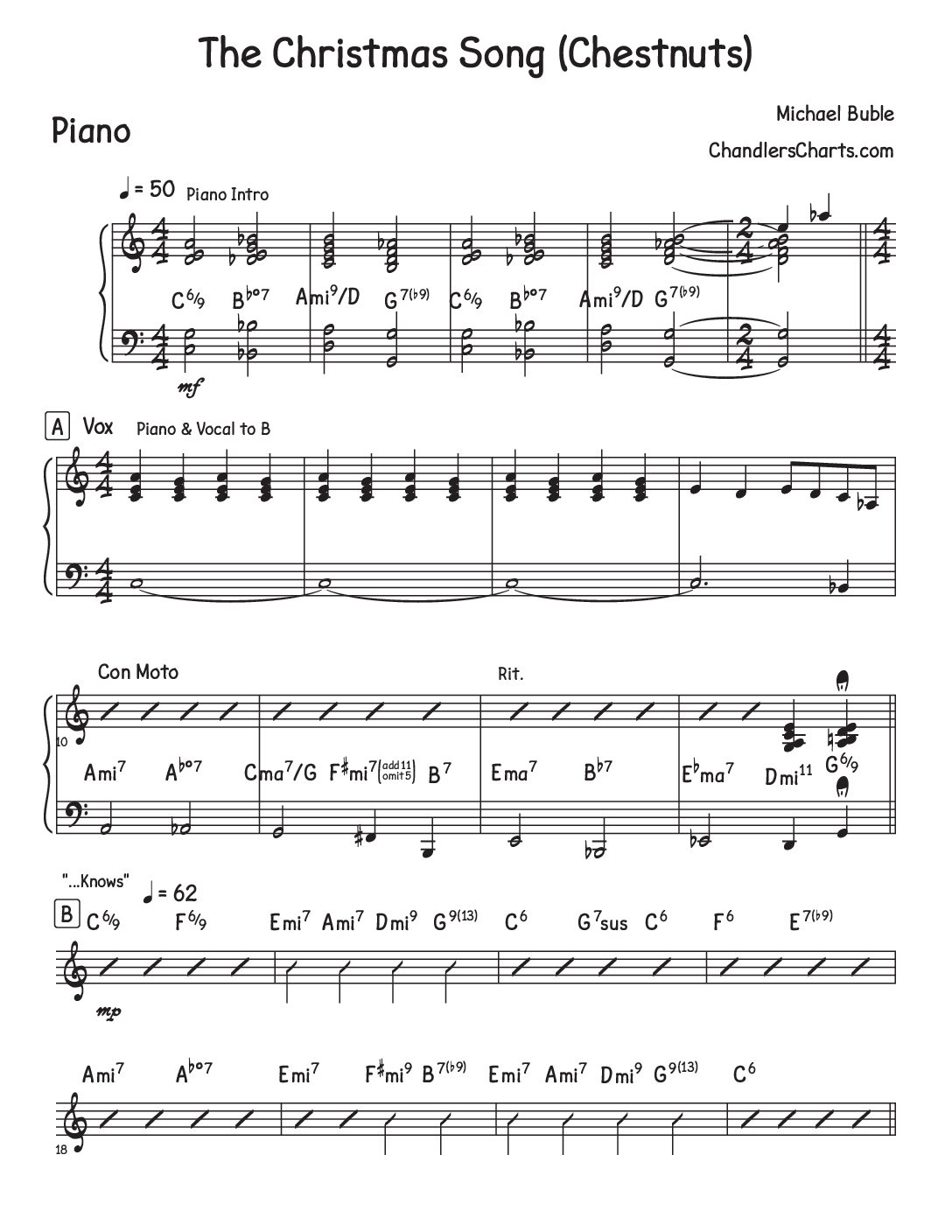 The Christmas Song (Chestnuts) - Michael Bublé