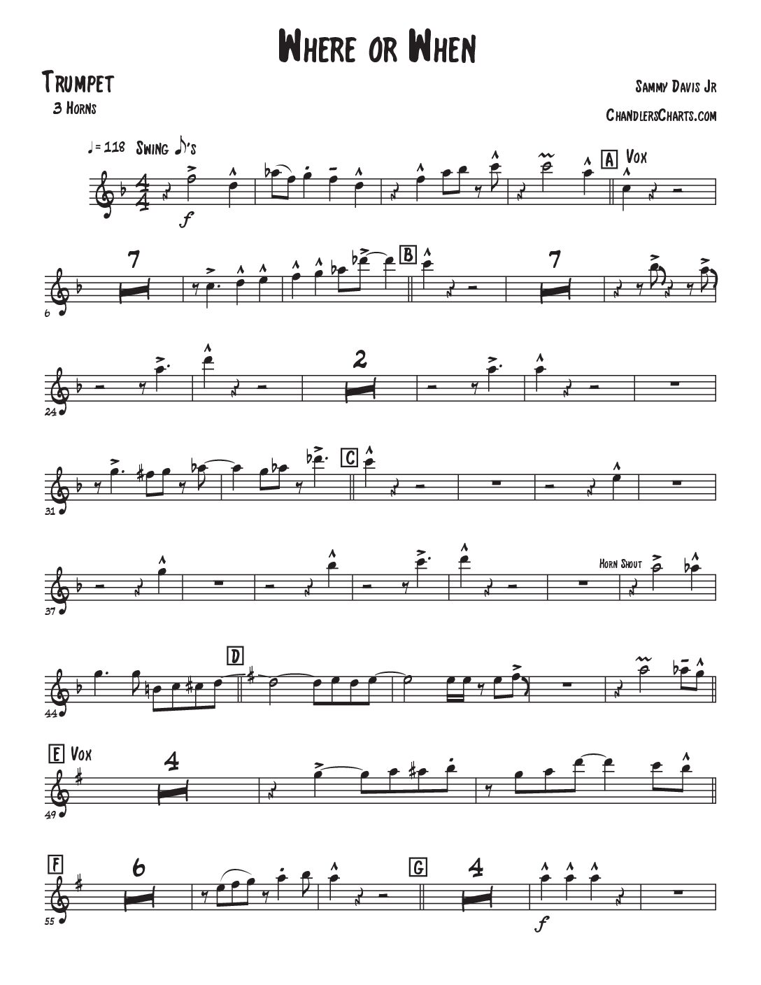 Where or When - Sammy Davis Jr. (3h)