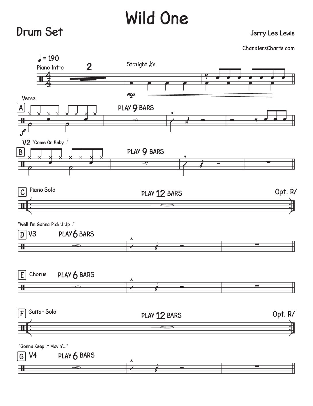 Wild One (Real Wild Child) - Jerry Lee Lewis (R.S.)